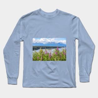 USA. Alaska. Denali National Park. Fireweeds. Long Sleeve T-Shirt